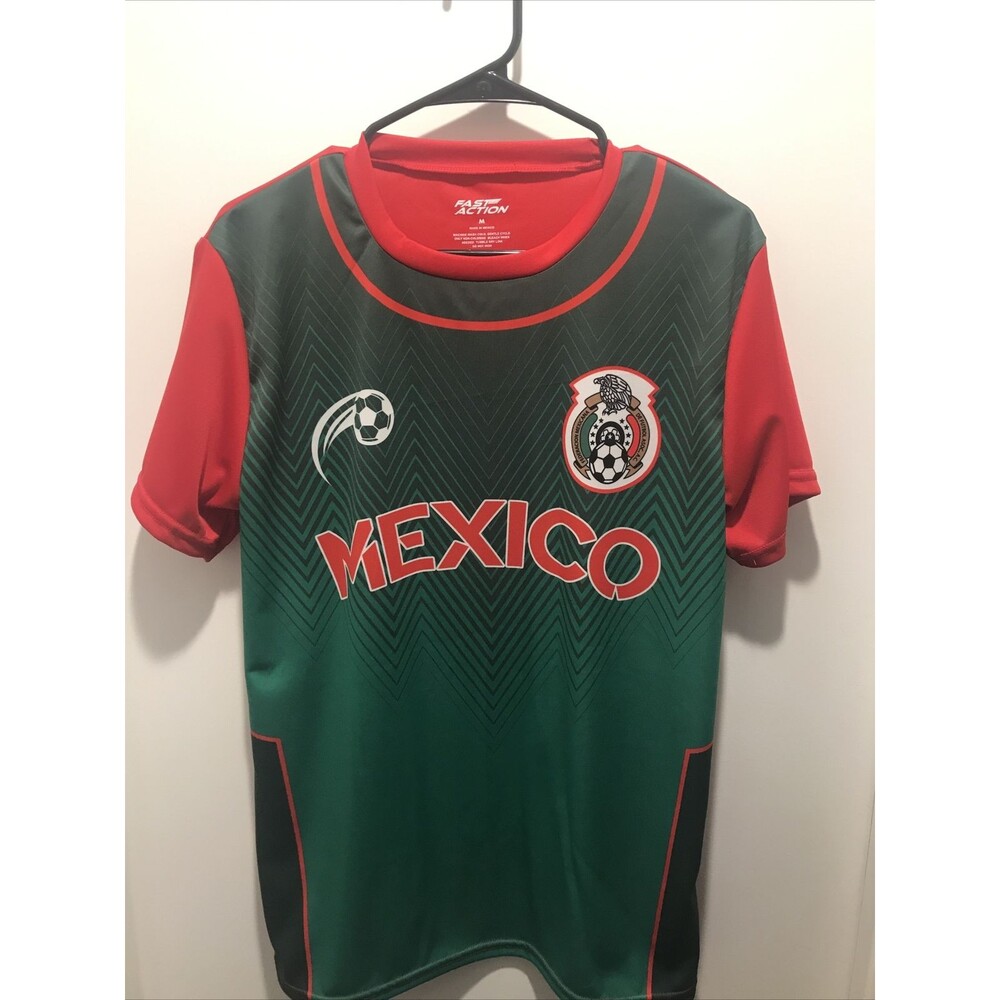Mexico National Soccer Football Team Jersey Green Mens Medium Fast Action NWOT